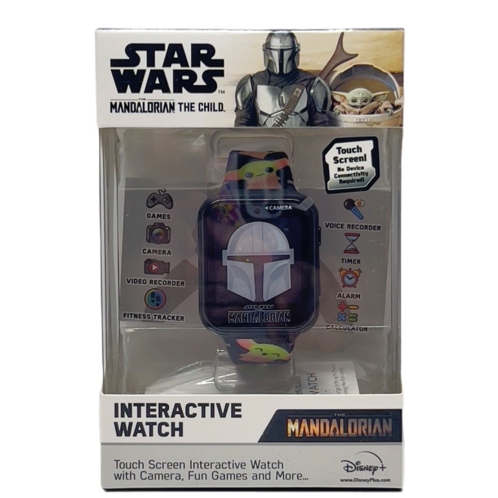 NIB Disney+ Star Wars New Mandalorian Interactive Touch Screen Watch